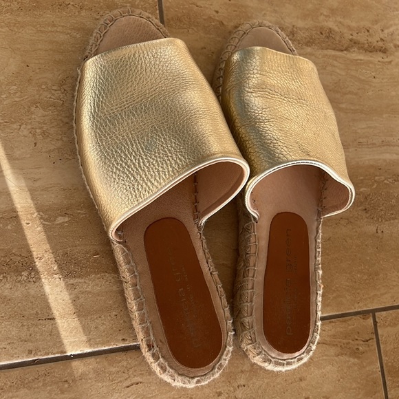 Patricia green made in Spain slides size 38 gold - Picture 6 of 7